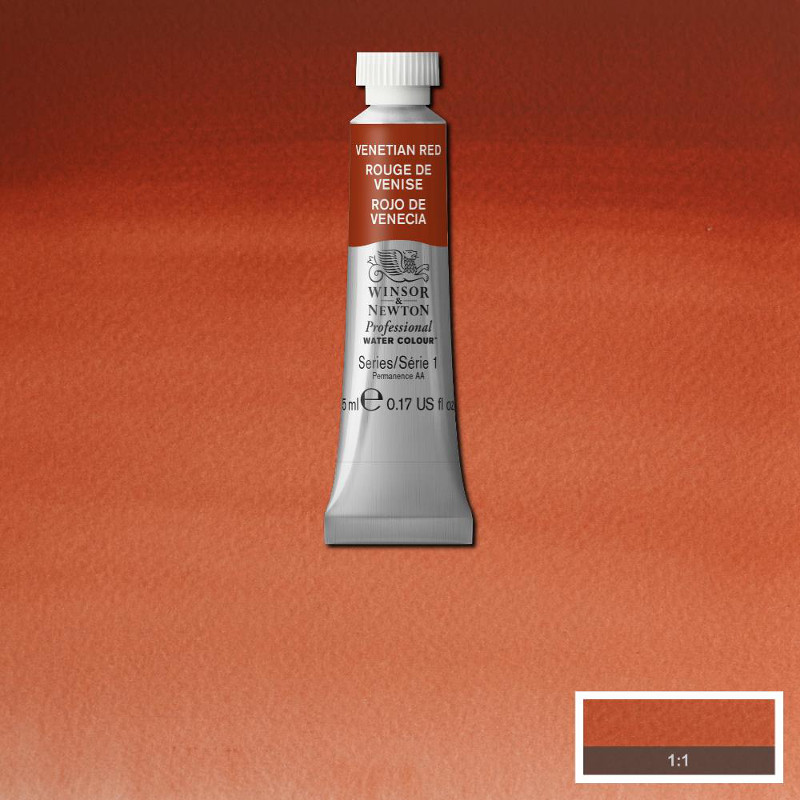 Image of Akvarellfärg Winsor & Newton Prof. 5ml  Venetian red 678 (3F) S1 102678 50824113