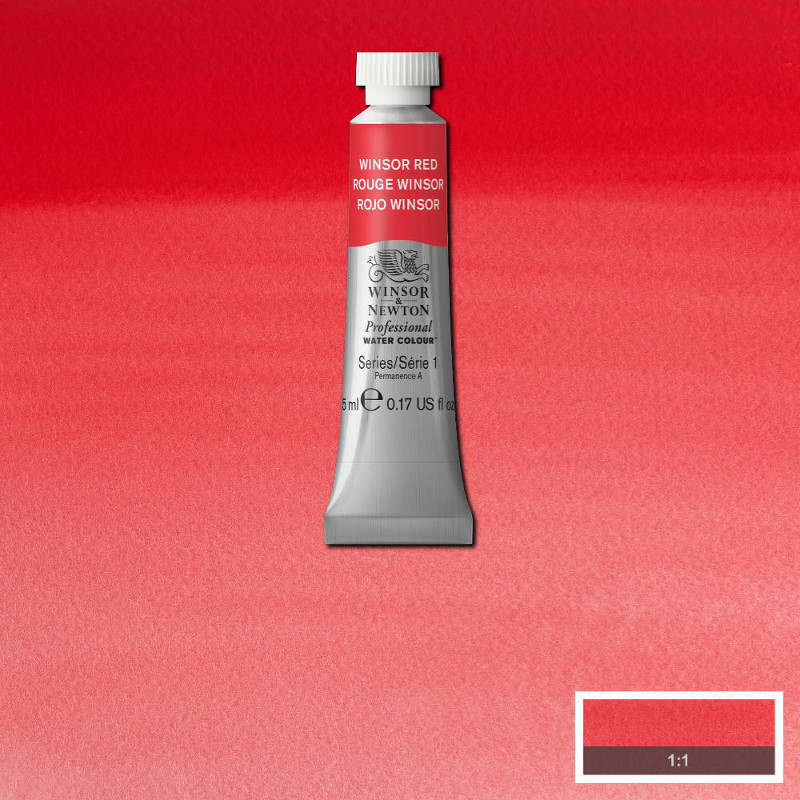 Image of Akvarellfärg Winsor & Newton Prof. 5ml  Winsor red 726 (3F) S1 102726 50824168