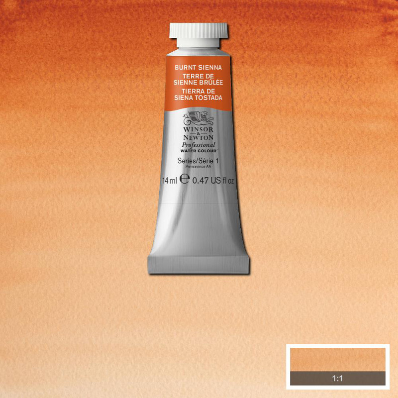 Image of Akvarellfärg Winsor & Newton Prof. 14ml  Burnt sienna 074 (3F) * S1 105074 50902156