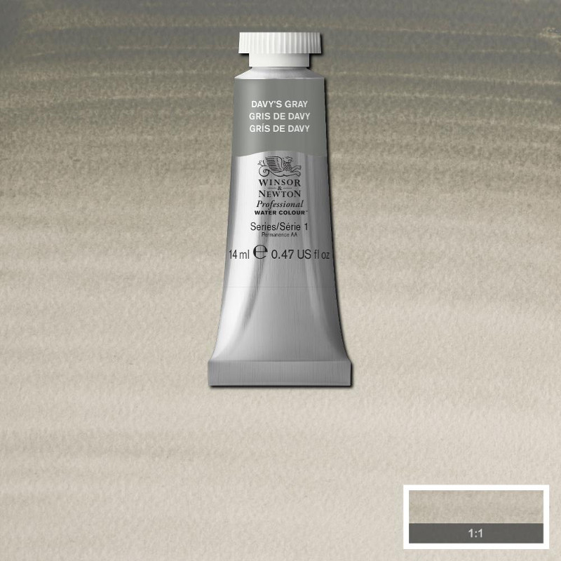 Image of Akvarellfärg Winsor & Newton Prof. 14ml  Davy’s gray 217 (3F) S1 105217 50902392