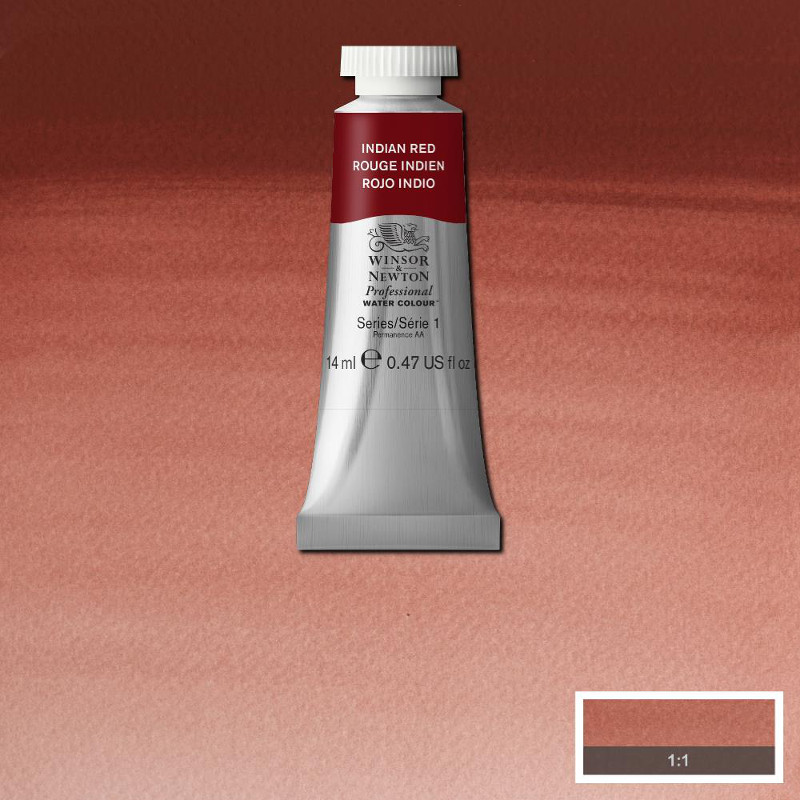 Image of Akvarellfärg Winsor & Newton Prof. 14ml  Indian red 317 (3F) S1 105317 50902453