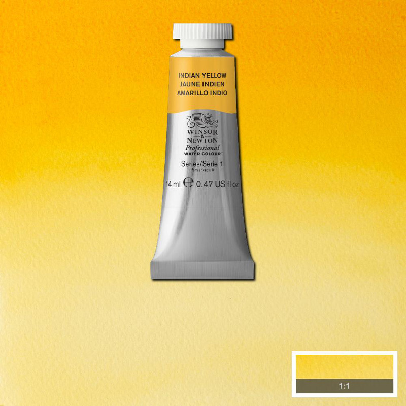 Image of Akvarellfärg Winsor & Newton Prof. 14ml  Indian yellow 319 (3F) S1 105319 50902460