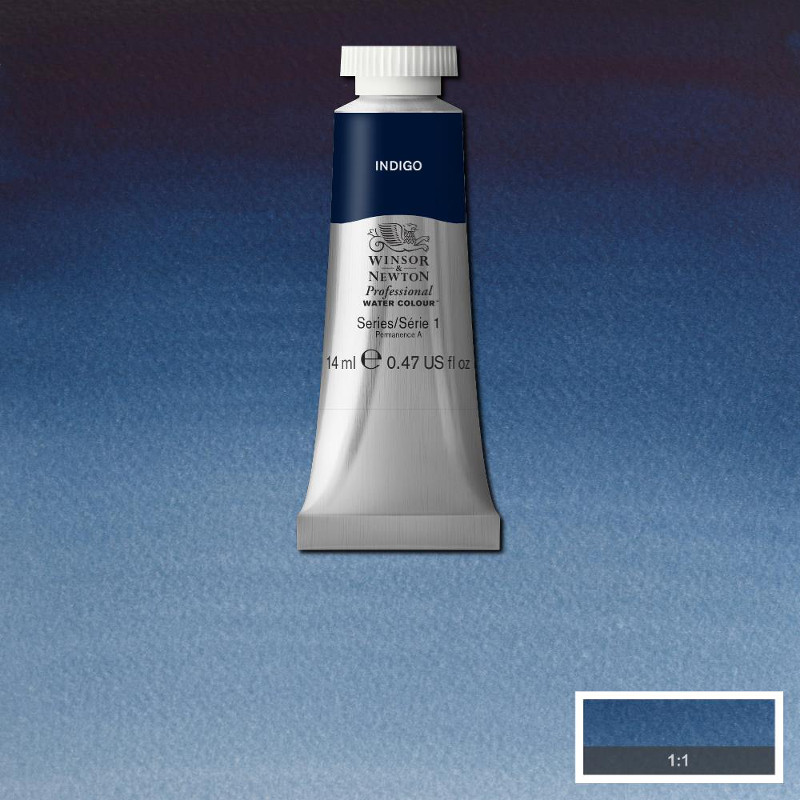 Image of Akvarellfärg Winsor & Newton Prof. 14ml  Indigo 322 (3F) S1 105322 50902477
