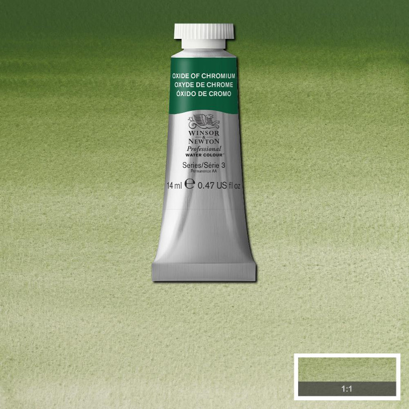 Image of Akvarellfärg Winsor & Newton Prof. 14ml  Oxide of chromium 459 (3F) S3 105459 50902576
