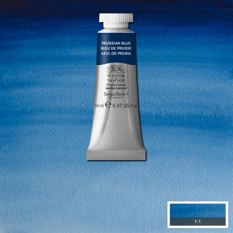 Image of Akvarellfärg Winsor & Newton Prof. 14ml  Prussian blue 538 (3F) S1 105538 50902620