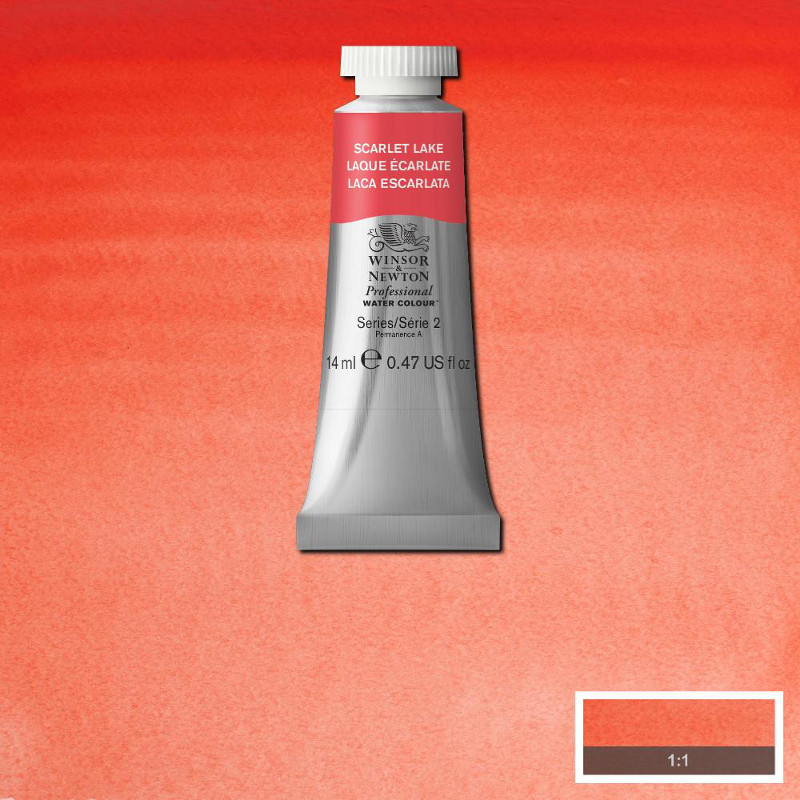 Image of Akvarellfärg Winsor & Newton Prof. 14ml  Scarlet lake 603 (3F) S2 105603 884955097045