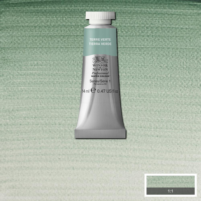 Image of Akvarellfärg Winsor & Newton Prof. 14ml  Terre verte 637 (3F) S1 105637 50902774