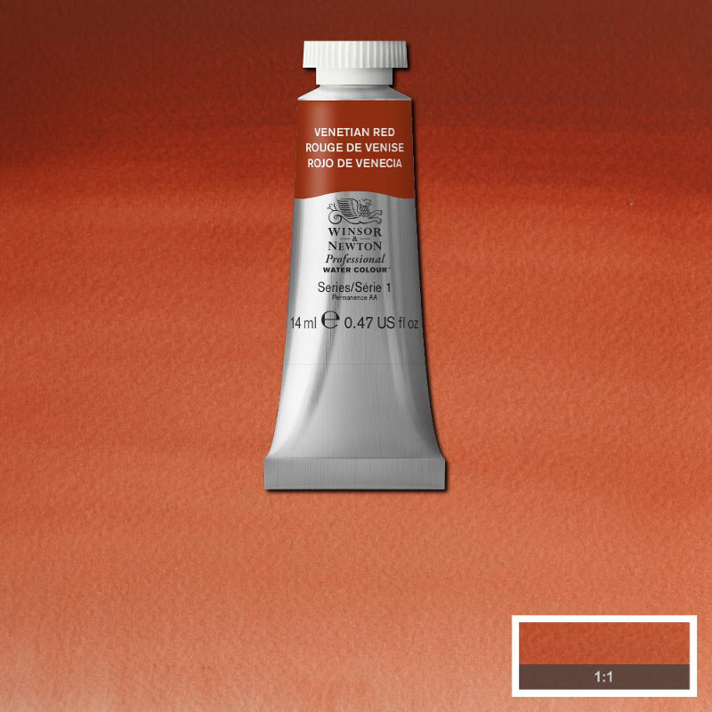 Image of Akvarellfärg Winsor & Newton Prof. 14ml  Venetian red 678 (3F) S1 105678 50902798