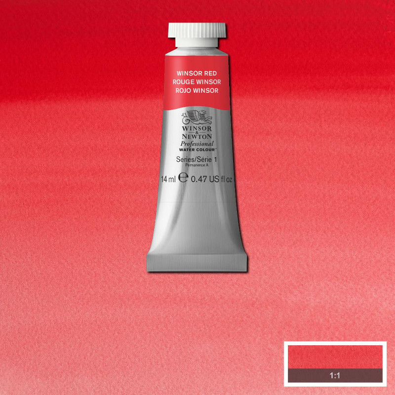 Image of Akvarellfärg Winsor & Newton Prof. 14ml  Winsor red 726 (3F) S1 105726 50902859