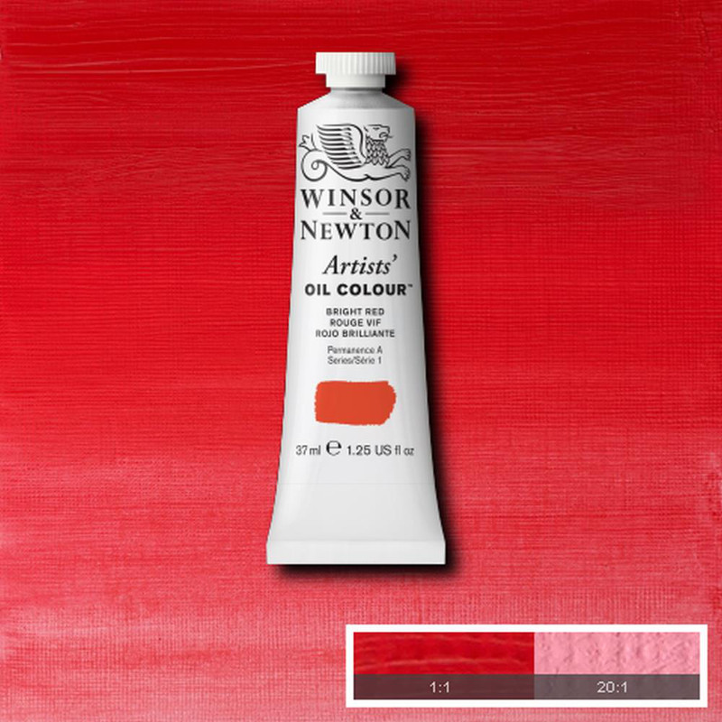 Image of Oljefärg Winsor & Newton Artist 37ml  Bright red 042 (3F) S1 1214042 50904006