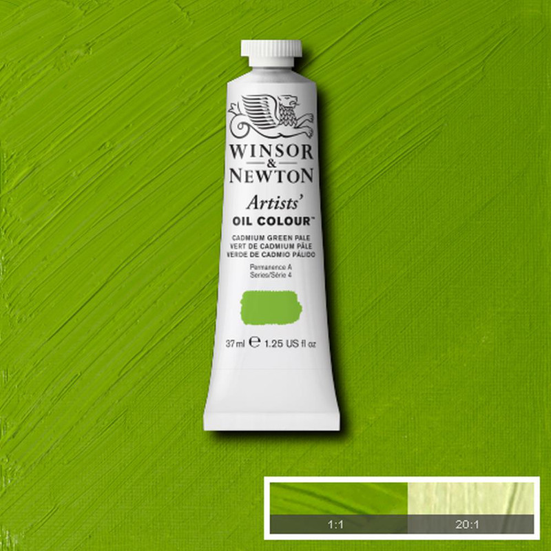 Image of Oljefärg Winsor & Newton Artist 37ml  Cadmium green pale 084 (3F) S4 1214084 50904051