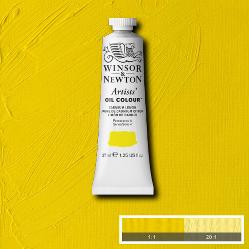 Image of Oljefärg Winsor & Newton Artist 37ml  Cadmium lemon 086 (3F) S4 1214086 50904068