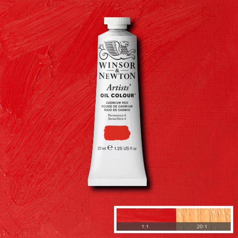 Image of Oljefärg Winsor & Newton Artist 37ml  Cadmium red 094 (3F) S4 1214094 50904082