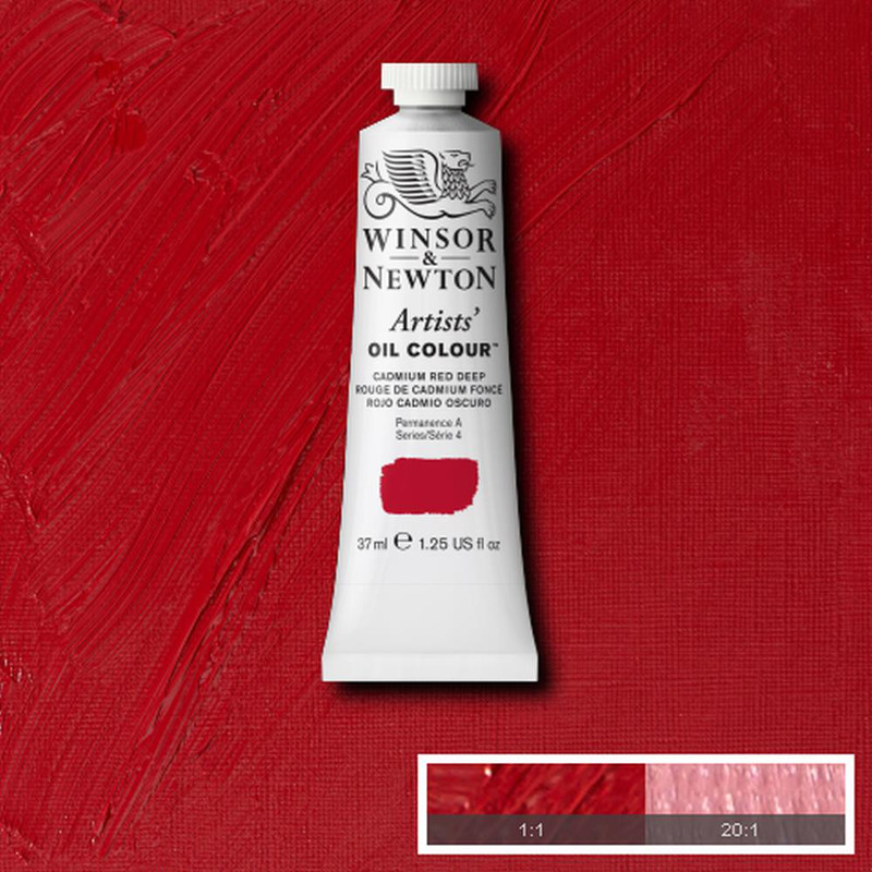Image of Oljefärg Winsor & Newton Artist 37ml  Cadmium red deep 097 (3F) S4 1214097 50904099