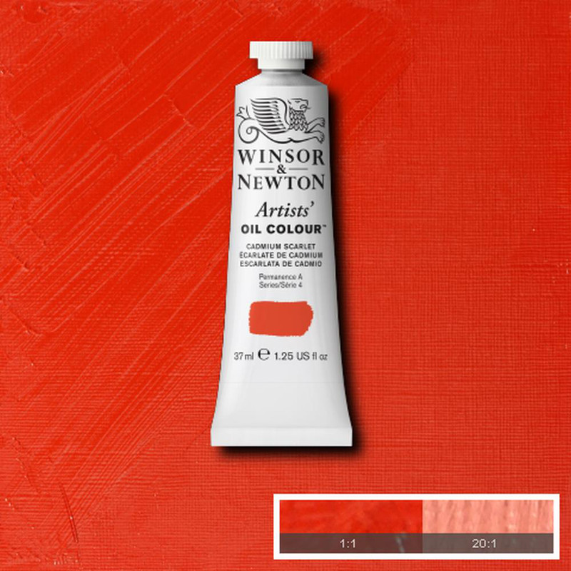 Image of Oljefärg Winsor & Newton Artist 37ml  Cadmium scarlet 106 (3F) S4 1214106 50904105