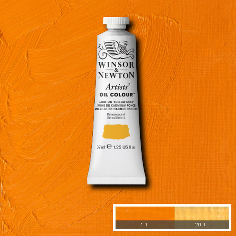 Image of Oljefärg Winsor & Newton Artist 37ml  Cadmium yellow deep 111 (3F) S4 1214111 50904129