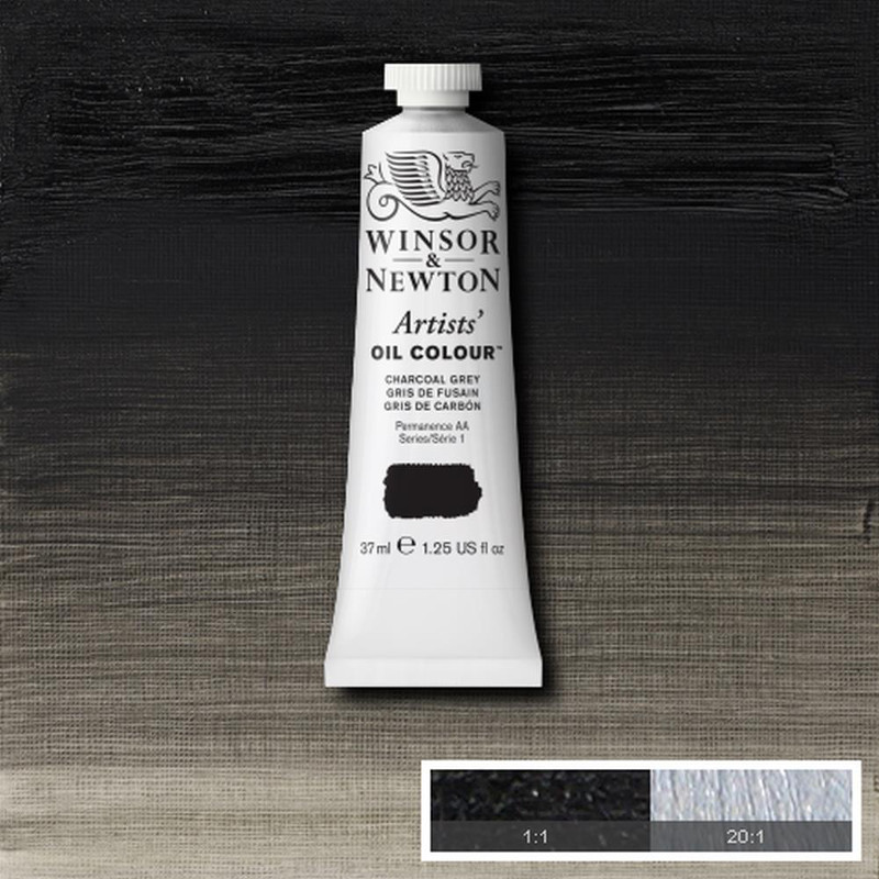 Image of Oljefärg Winsor & Newton Artist 37ml  Charcoal grey 142 (3F) S1 1214142 50904167