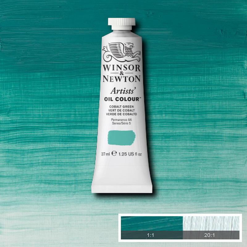 Image of Oljefärg Winsor & Newton Artist 37ml  Cobalt green 184 (3F) S6 1214184 50904280