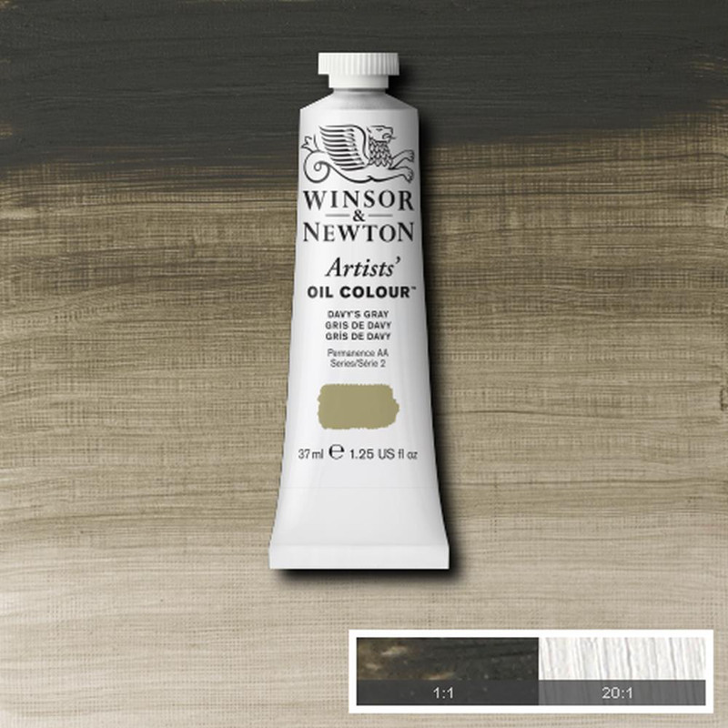 Image of Oljefärg Winsor & Newton Artist 37ml  Davy’s gray 217 (3F) S2 1214217 50904341