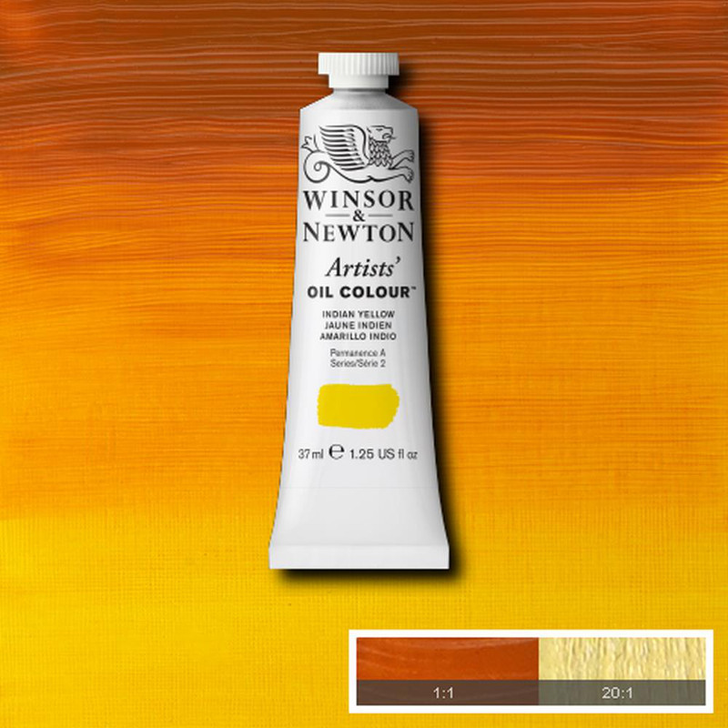 Image of Oljefärg Winsor & Newton Artist 37ml  Indian yellow 319 (3F) S2 1214319 50904426