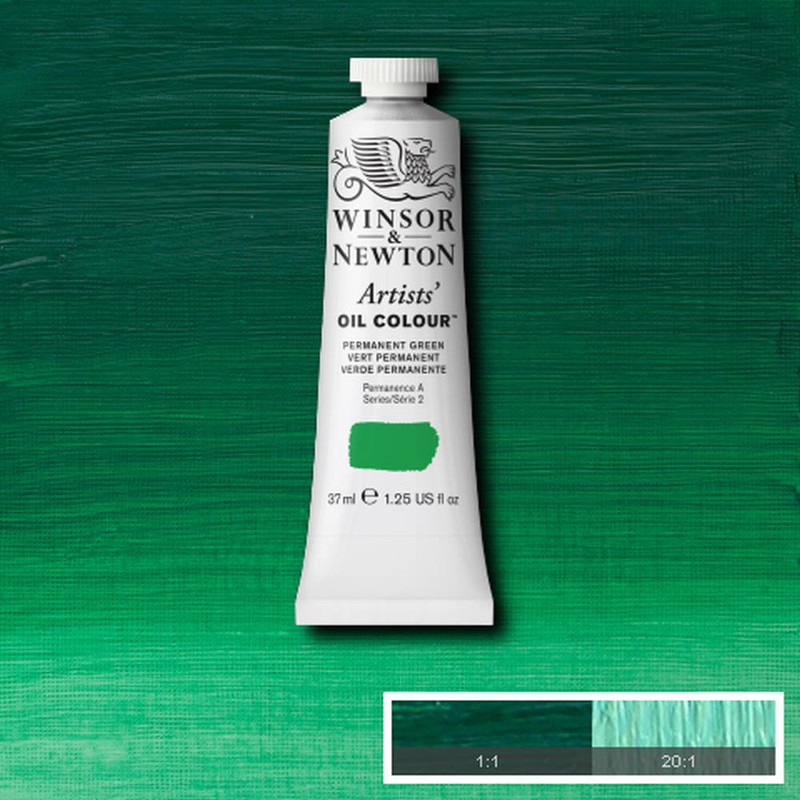 Image of Oljefärg Winsor & Newton Artist 37ml  Permanent green 481 (3F) S2 1214481 50904631
