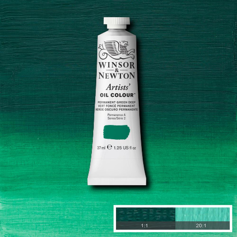 Image of Oljefärg Winsor & Newton Artist 37ml  Permanent green deep 482 (3F) S2 1214482 50904648