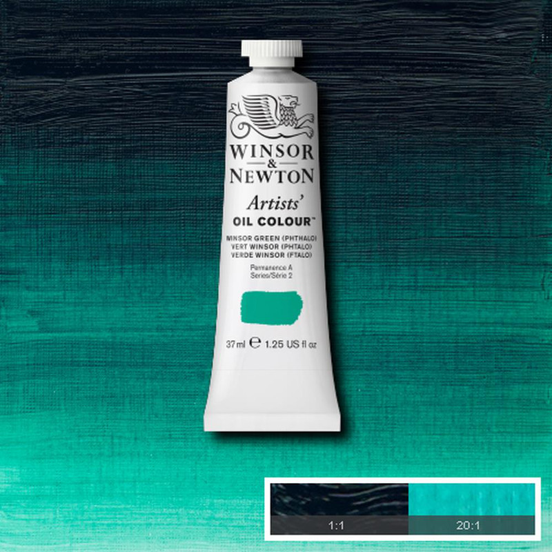 Image of Oljefärg Winsor & Newton Artist 37ml  Winsor green 720 (3F) S2 1214720 50904921