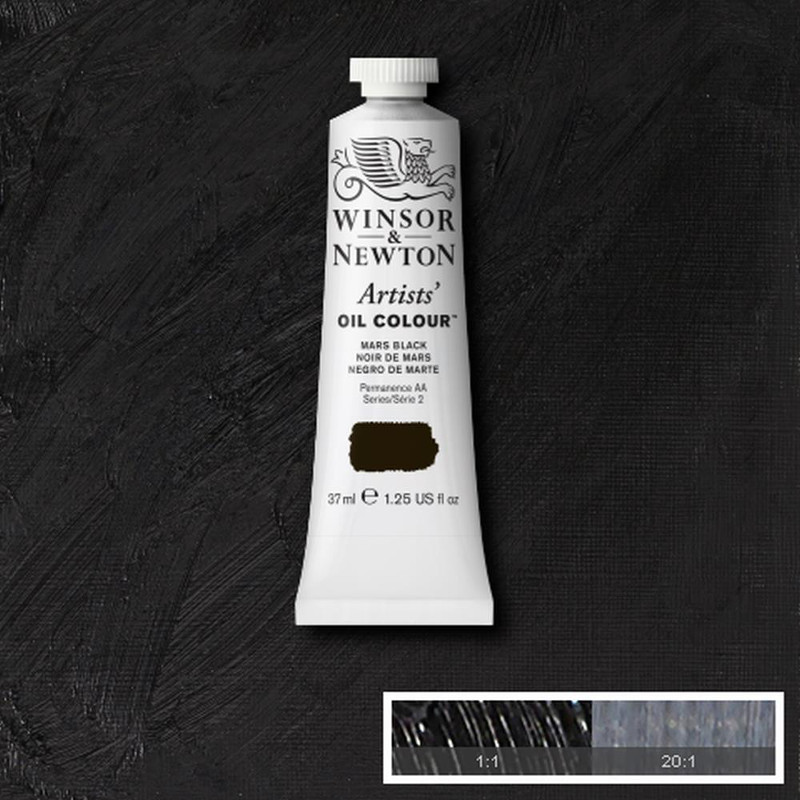 Image of Oljefärg Winsor & Newton Artist 37ml  Mars black 386 (3F) S2 1214386 50945702