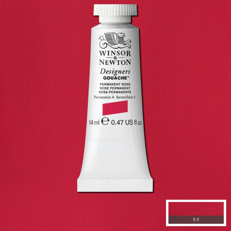 Image of Gouachefärg Winsor & Newton 14ml  Permanent Rose    502 (3F) S3 605502 50946112