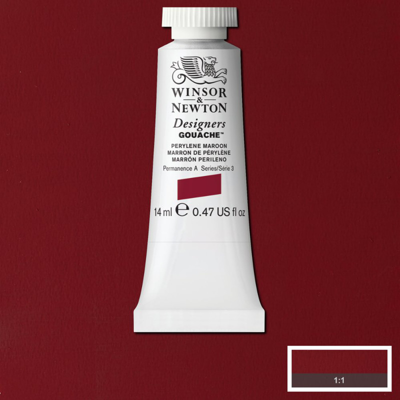 Image of Gouachefärg Winsor & Newton 14ml  Perylene Maroon    507 (3F) S3 605507 50946211