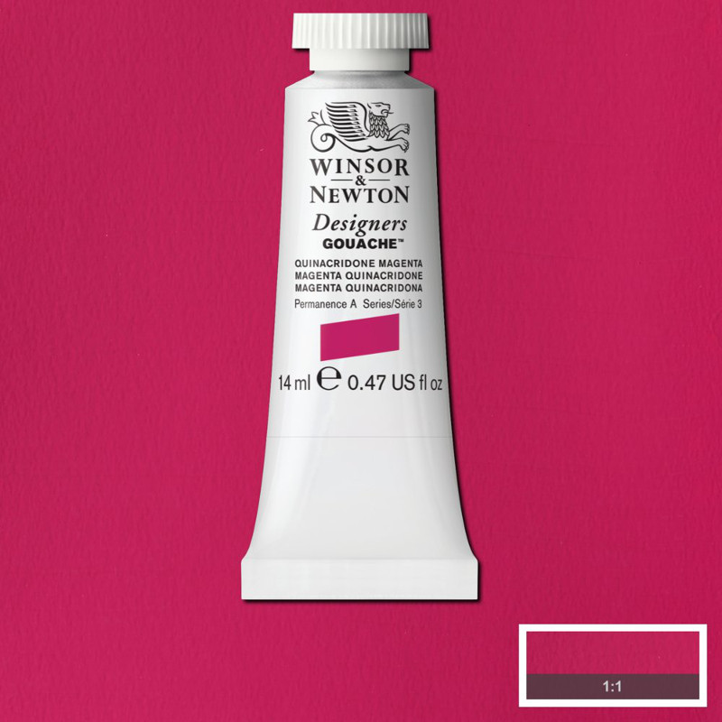 Image of Gouachefärg Winsor & Newton 14ml  Magenta Quina 550 (3F) S1 605550 50946549
