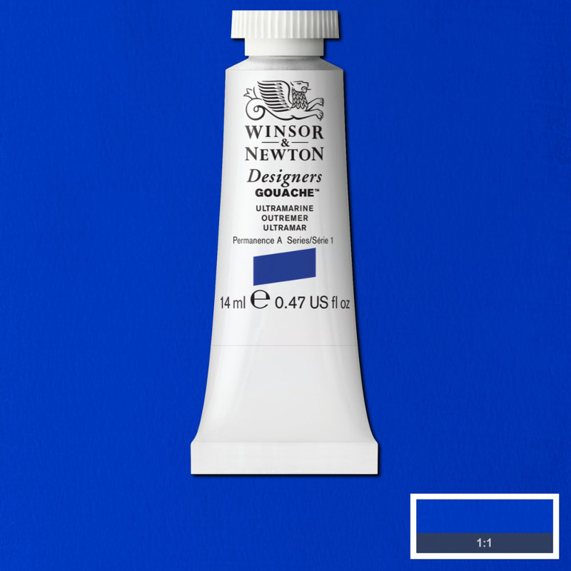 Image of Gouachefärg Winsor & Newton 14ml  Ultramarine 660 (3F) S1 605660 50947270