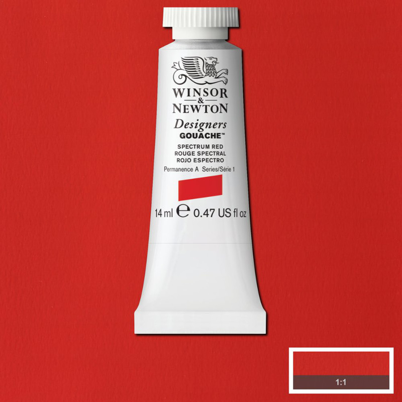 Image of Gouachefärg Winsor & Newton 14ml  Spectrum red    623 (3F) S1 605623 50947317
