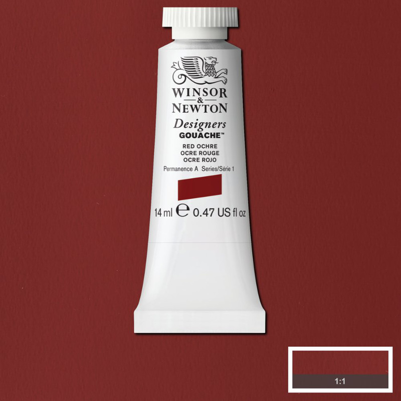 Image of Gouachefärg Winsor & Newton 14ml  Red ochre    564 (3F) S1 605564 50947379