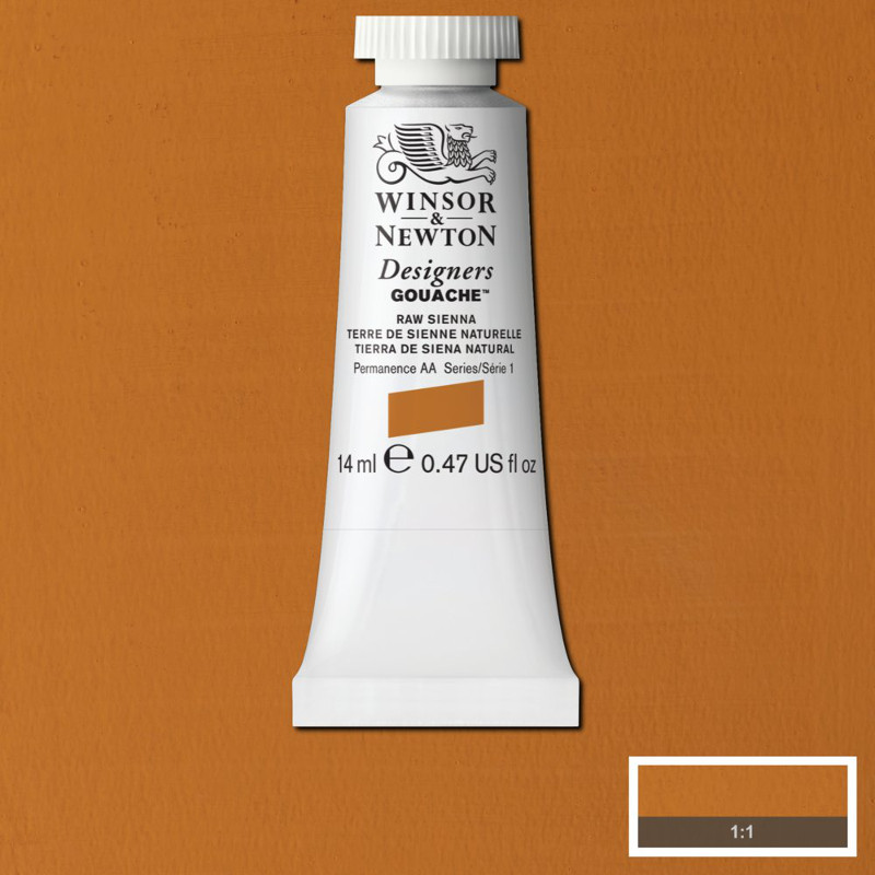 Image of Gouachefärg Winsor & Newton 14ml  Raw sienna 552 (3F) S1 605552 50947393
