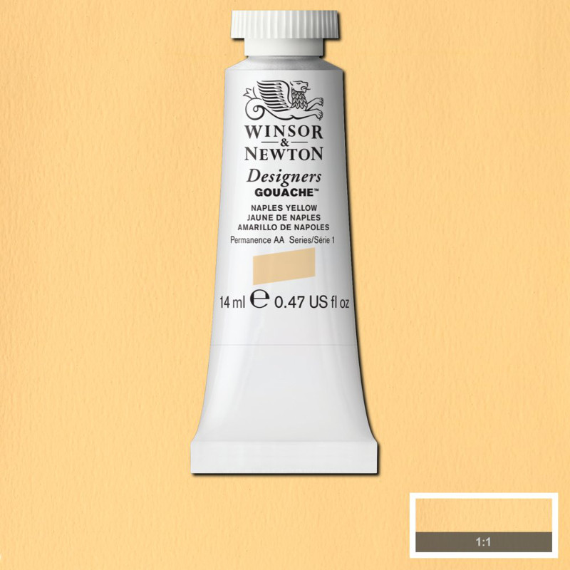 Image of Gouachefärg Winsor & Newton 14ml  Naples yellow 422 (3F) S1 605422 50947539
