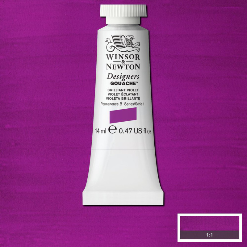 Image of Gouachefärg Winsor & Newton 14ml  Brilliant violett 052 (3F) S1 605052 50957804