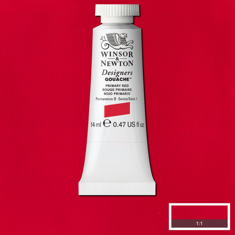 Image of Gouachefärg Winsor & Newton 14ml  Primary red 524 (3F) S1 605524 50958054