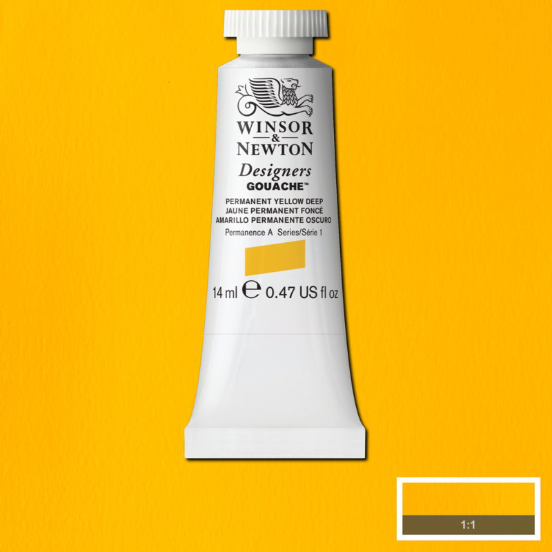 Image of Gouachefärg Winsor & Newton 14ml  Perm. yellow deep    508 (3F) S1 605508 50958207