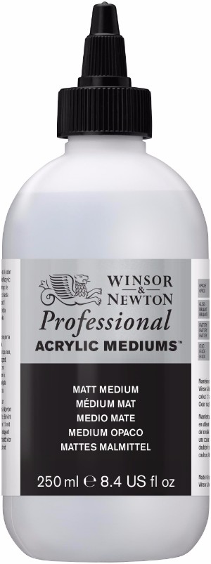 Image of Akrylmedium Winsor & Newton Prof. AA Matt Medium 250 ml 3040936 884955001844
