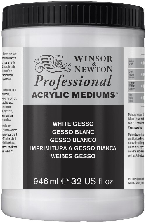 Image of Akrylmedium Winsor & Newton Prof. AA White Gesso 946 ml 3054920 884955001981