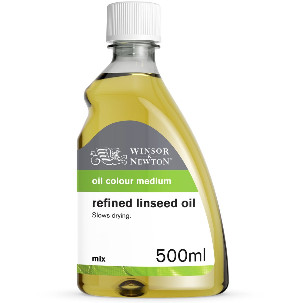 Image of Oljemedium Winsor & Newton Linseed Oil Refined 500 ml 3149748 884955016039
