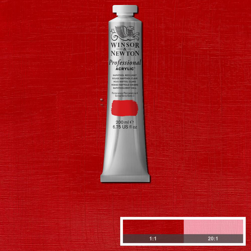 Image of Akrylfärg Winsor & Newton Prof. 200ml  Naphthol red light  421 S2 2337421 884955030103