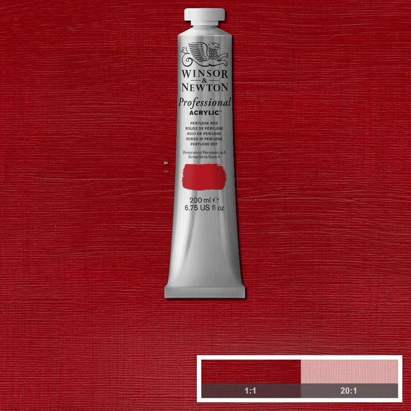 Image of Akrylfärg Winsor & Newton Prof. 200ml  Perylene red 464 S4 2337464 884955030110