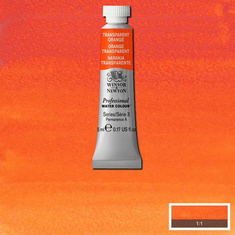Image of Akvarellfärg Winsor & Newton Prof. 5ml  transp orange 650 (3F) 102650 884955032268