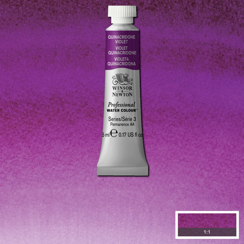 Image of Akvarellfärg Winsor & Newton Prof. 5ml  Quinacridone violet 550 (3F) 102550 884955040928