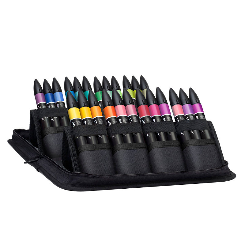 Image of Promarkerset Winsor & Newton 24 stud.des. Wallet set 0290030 884955043295