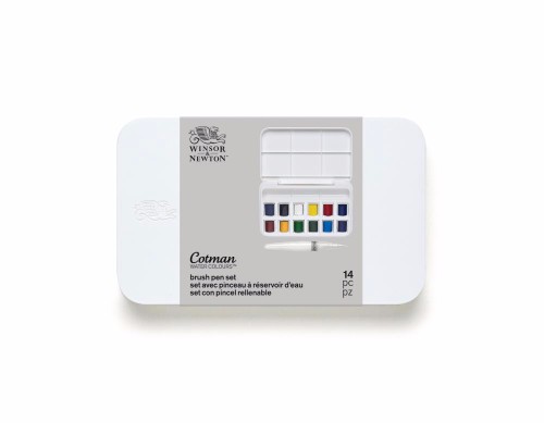 Image of Akvarellset Cotman Water Brush Pen set 12 ½ koppar 0390658 884955053683