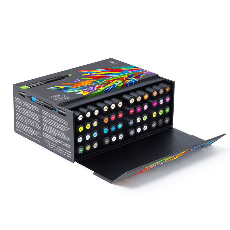 Image of Promarkerset Winsor & Newton 48 "Essential Collection" Box 0290067 884955060551