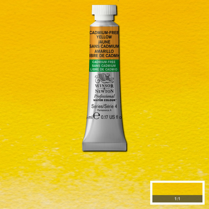Image of Akvarellfärg Winsor & Newton Prof. 5ml  Cadmium free yellow 890 (3F) 102890 884955062821